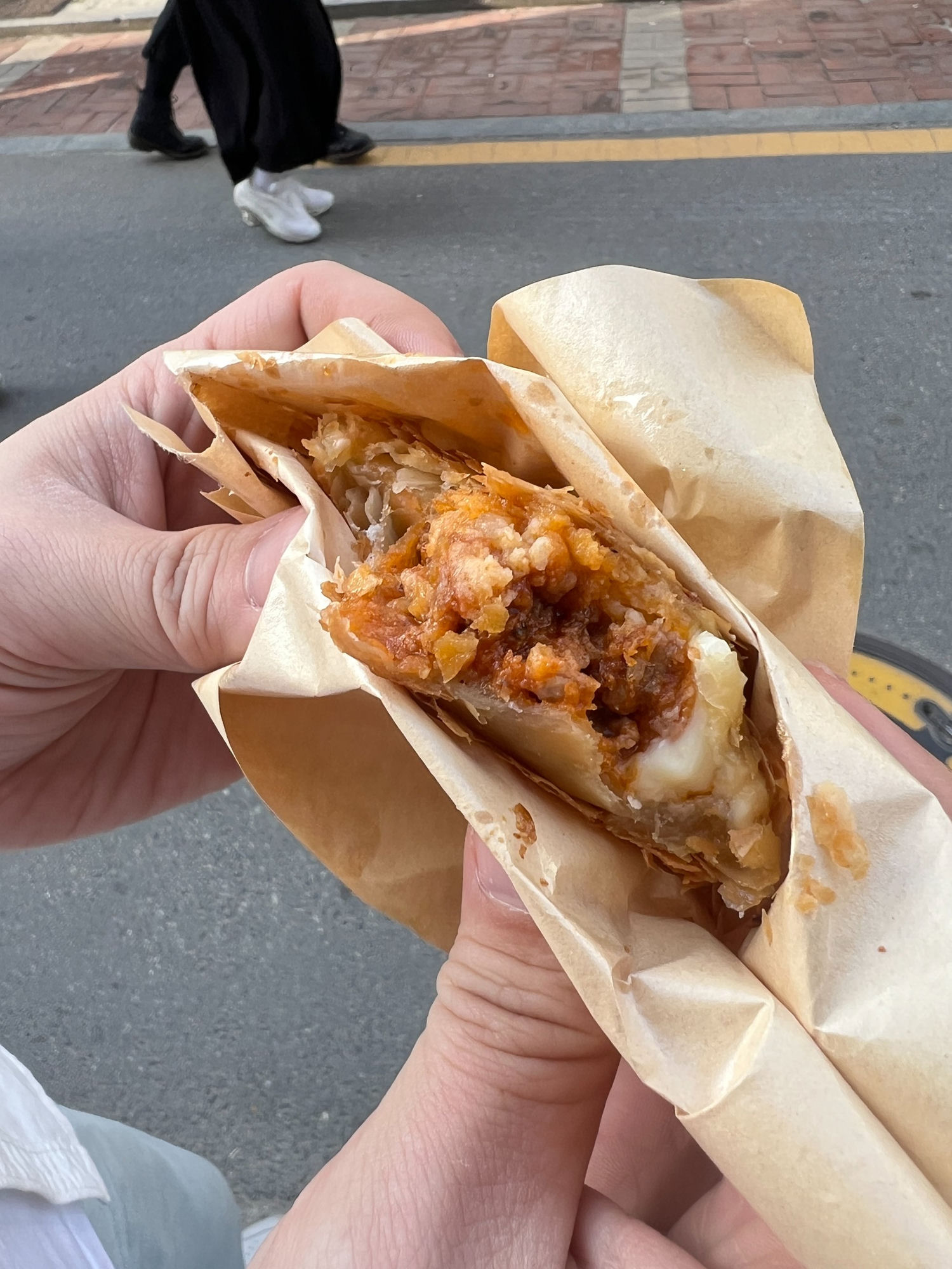 토마토미트타코파이 속 재료