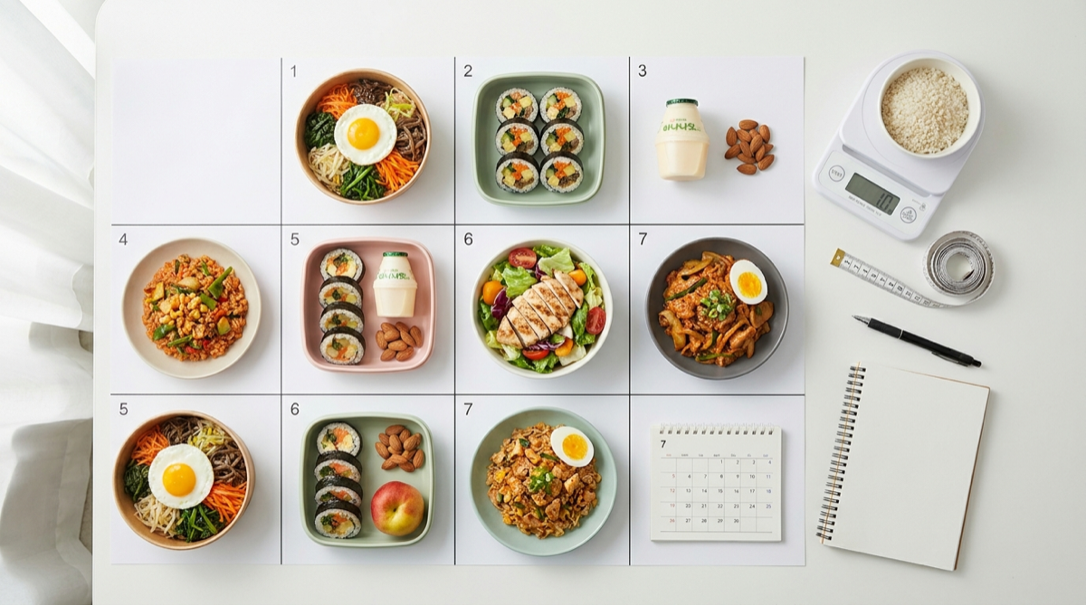 현실적인 다이어트 식단 7일 직장인 매트릭스